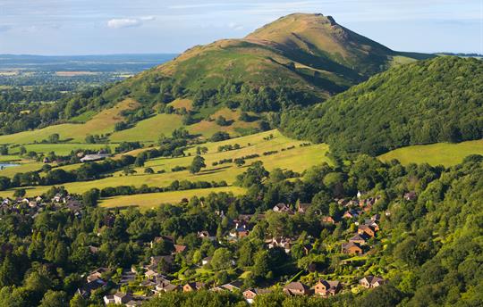 The Shropshire Hills nearby, for walking & biking