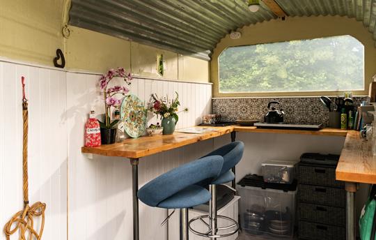 Kitchen with everything you need to cook a meal