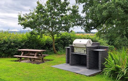 Out door Barbecue and seating area