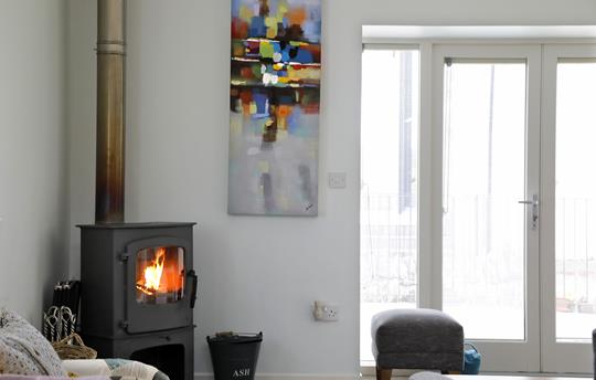 Clava Cottage - wood burner