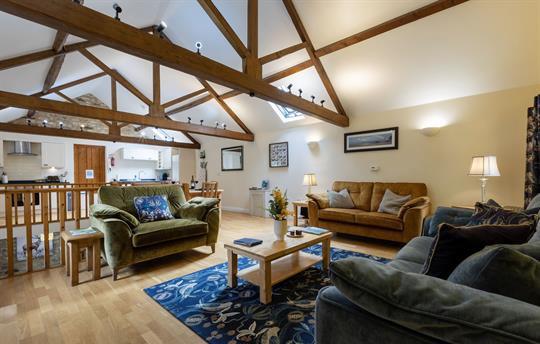Living Area Oak Cottage