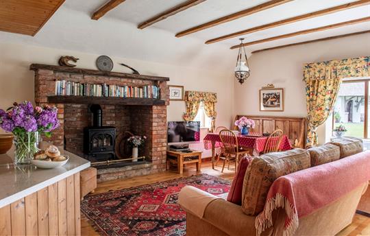 Rose Cottage's Ingle nook feature fire place