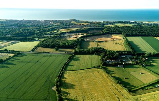 View of sea from Gresham Hall Estate