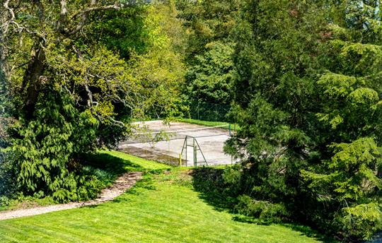 View to the tennis court