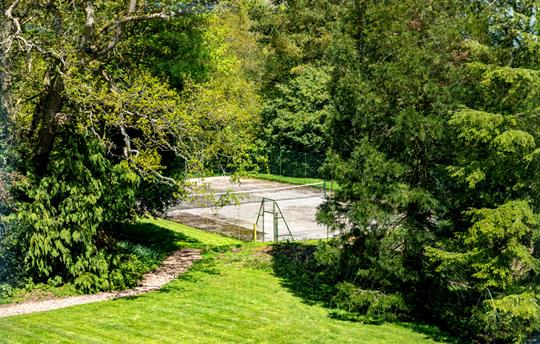 View to the tennis court