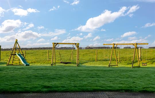  Playground opposite Hind's cottage and The Byre