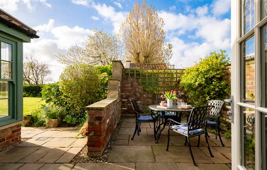 Garden Cottage from twin room to  patio