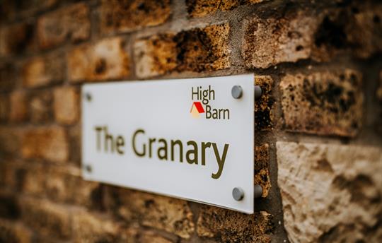 The Granary sign