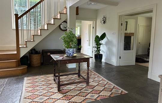 Spacious hall at Monnington House 