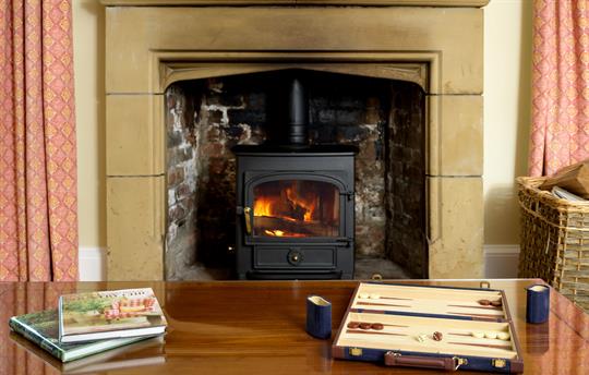 Enjoy a wood fire in the stove