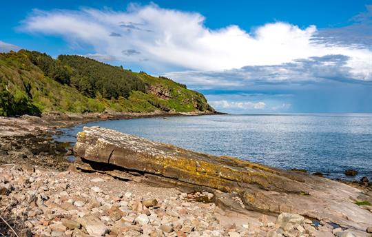The private seashore at Orroland