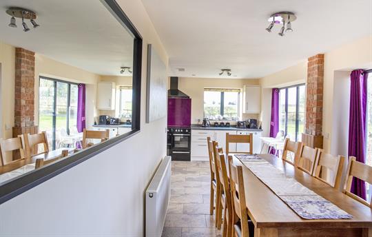 Buttercups has a large open plan kitchen/diner