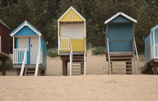 Beach huts at Wells-next-the-Sea