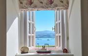 Sea views at high tide from the sitting room
