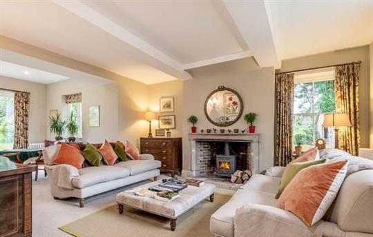 The drawing room  at Monnington House