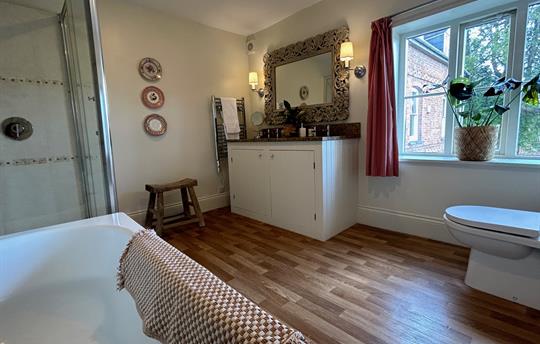 Panpantum bathroom in Monnington House