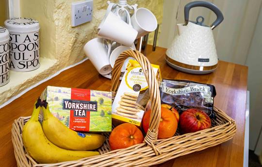 Welcome hamper at Minnie's Cottage