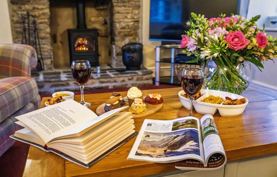 Relaxing in the lounge at Urlay Nook