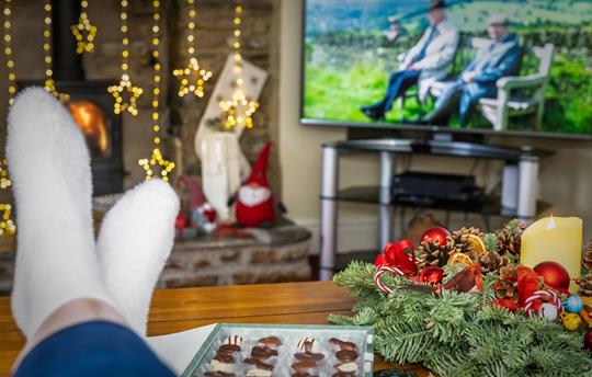 Relaxing at Christmas at Urlay Nook