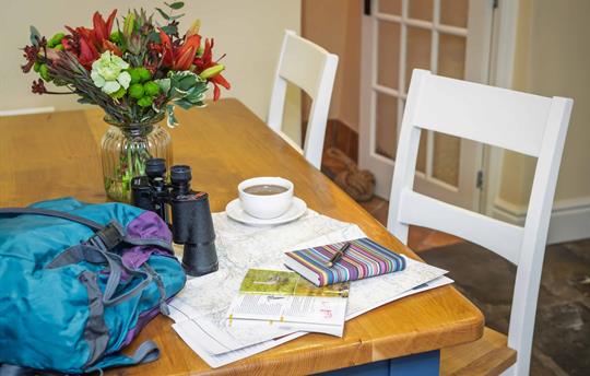 Planning a walk from the door at Urlay Nook