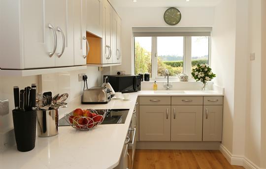 Well-equipped kitchen ideal for self catering