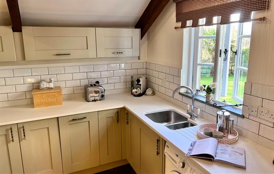 Kitchen overlooking garden
