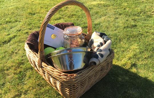 Welcome hamper to spoil your four-legged friend(s)