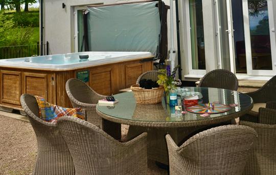 Hot tub and decking