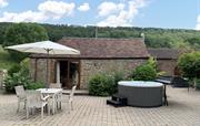 Private hot tub at Garden Cottage