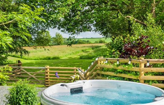 Barn hot tub
