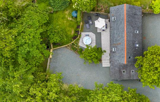 The Barn form the air