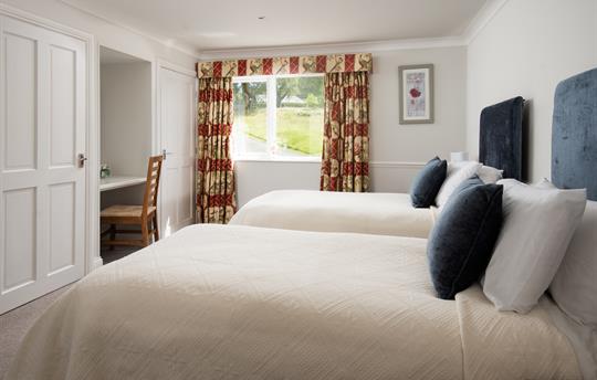 Spacious twin bedroom