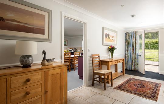 Spacious hall for wheel chairs