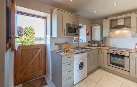 Kitchen with views of the Severn Valley