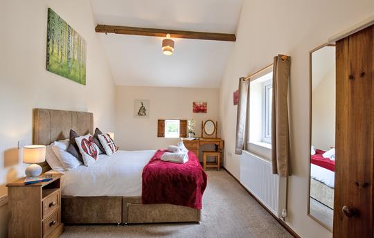 The Master Bedroom is very spacious with views