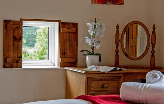 The Master Bedroom has lovely country views