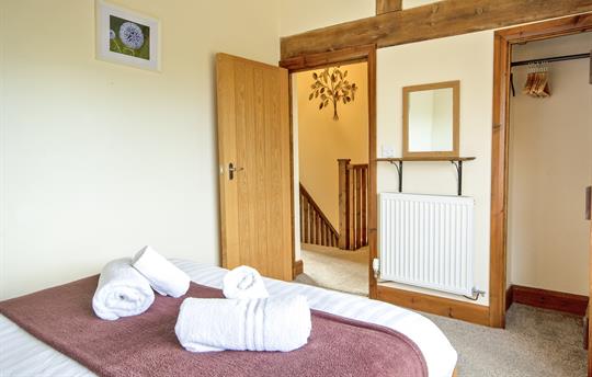 The Double Bedroom with built in wardrobe