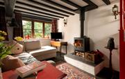 Ty Trol living room, Gwanas Fawr Holiday Cattages