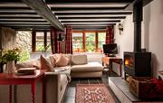 Ty Trol living room, Gwanas Fawr Holiday Cottages