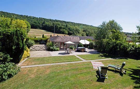 Enjoy your own private garden with hot tub