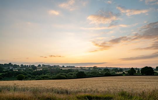 Views over the Severn Valley at Dusk