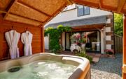 Hottub met uitzicht op het terras