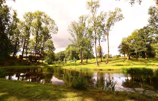 Stunning views over 4 acres of landscaped grounds