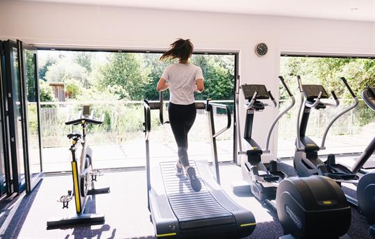 Spa gym with top-of the range Technogym equipment