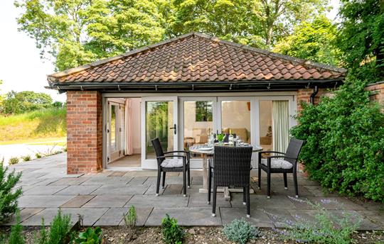 Terrace at the Wagon Shed with outdoor furniture