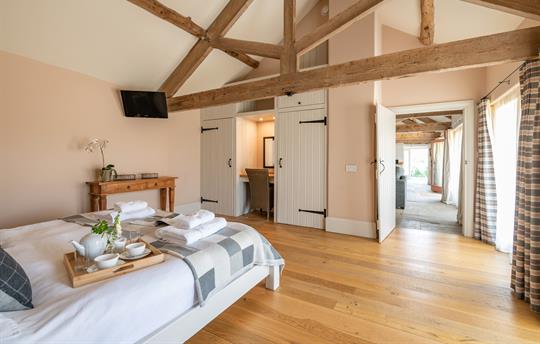 Accessible bedroom at the Wagon Shed 