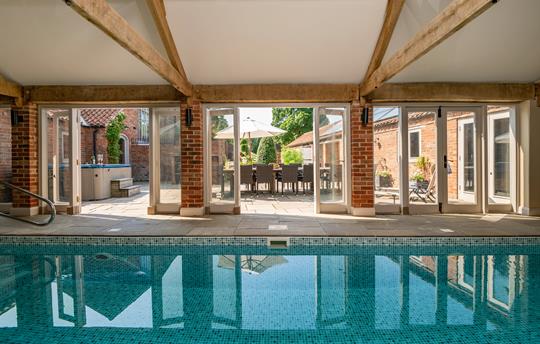 Pool Room looking through to the terrace 