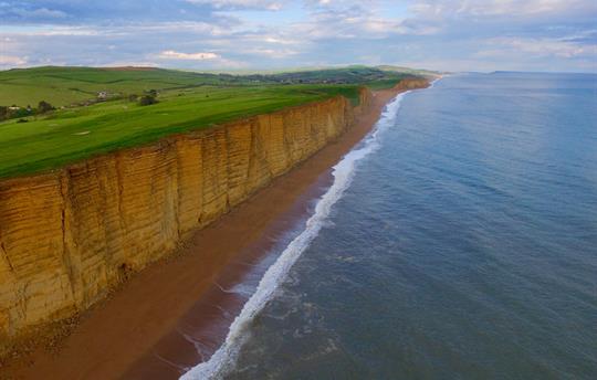 Jurassic Coast line from West Bay