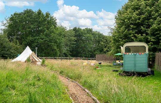 Spacious enclosed garden