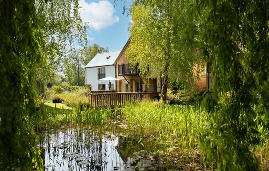 Cornerstone Cottage over tranquil water garden